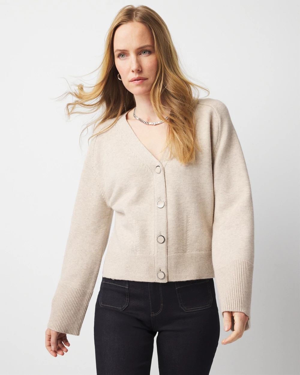 トップス HERILL / WHOLEGARMENT CARDIGAN (NATURAL) whole garment cardigan